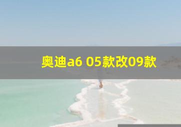 奥迪a6 05款改09款